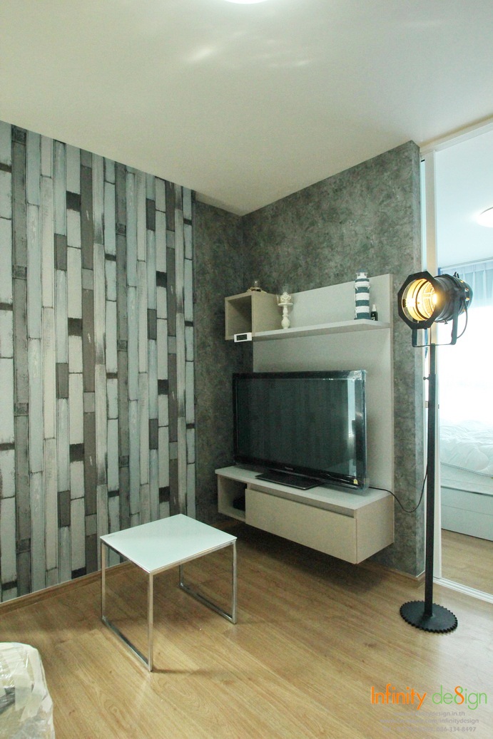 แต่งห้องนั่งเล่น @ D Condo รามคำแหง