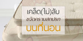 เคล็ด(ไม่)ลับ…ขจัดคราบและสิ่งสกปรกบนที่นอน