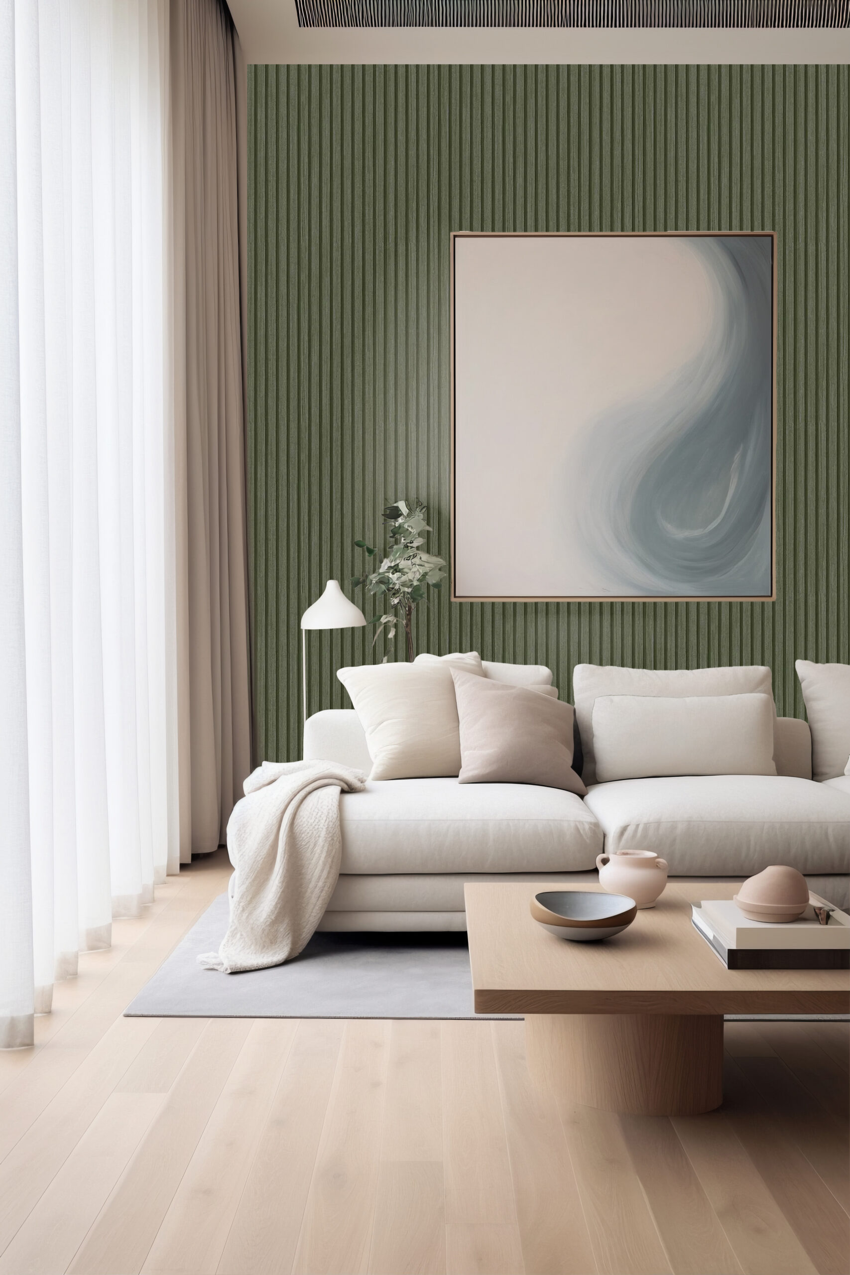 ติดวอลเปเปอร์ “ลายไม้ระแนง” ด้วยงบหลักพัน! | Infinity Design