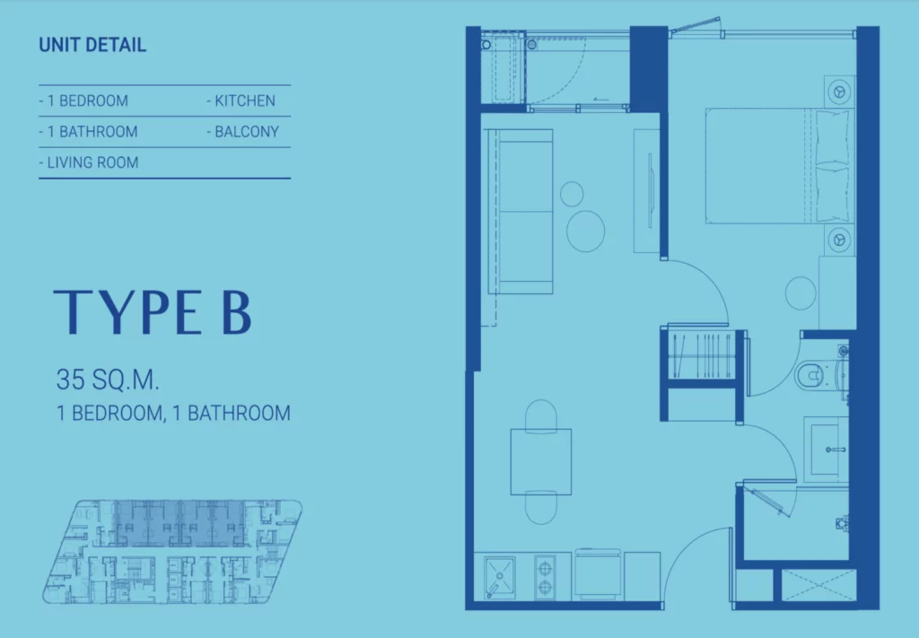 unit 35 sqm Swimming Pool Skyrise Avenue สุขุมวิท64