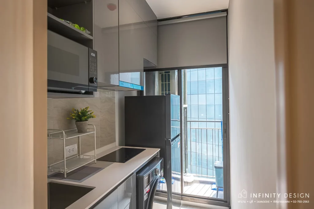 1 Bedroom kitchen 28 skyrise-sukhumvit64 | Infinity Design 1 Bedroom kitchen 28 skyrise-sukhumvit64