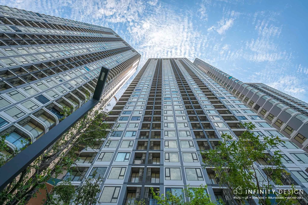 Modern Style ผ้าม่าน @ Skyrise Avenue สุขุมวิท 64 | Infinity Design Modern Style ผ้าม่าน @ Skyrise Avenue สุขุมวิท 64