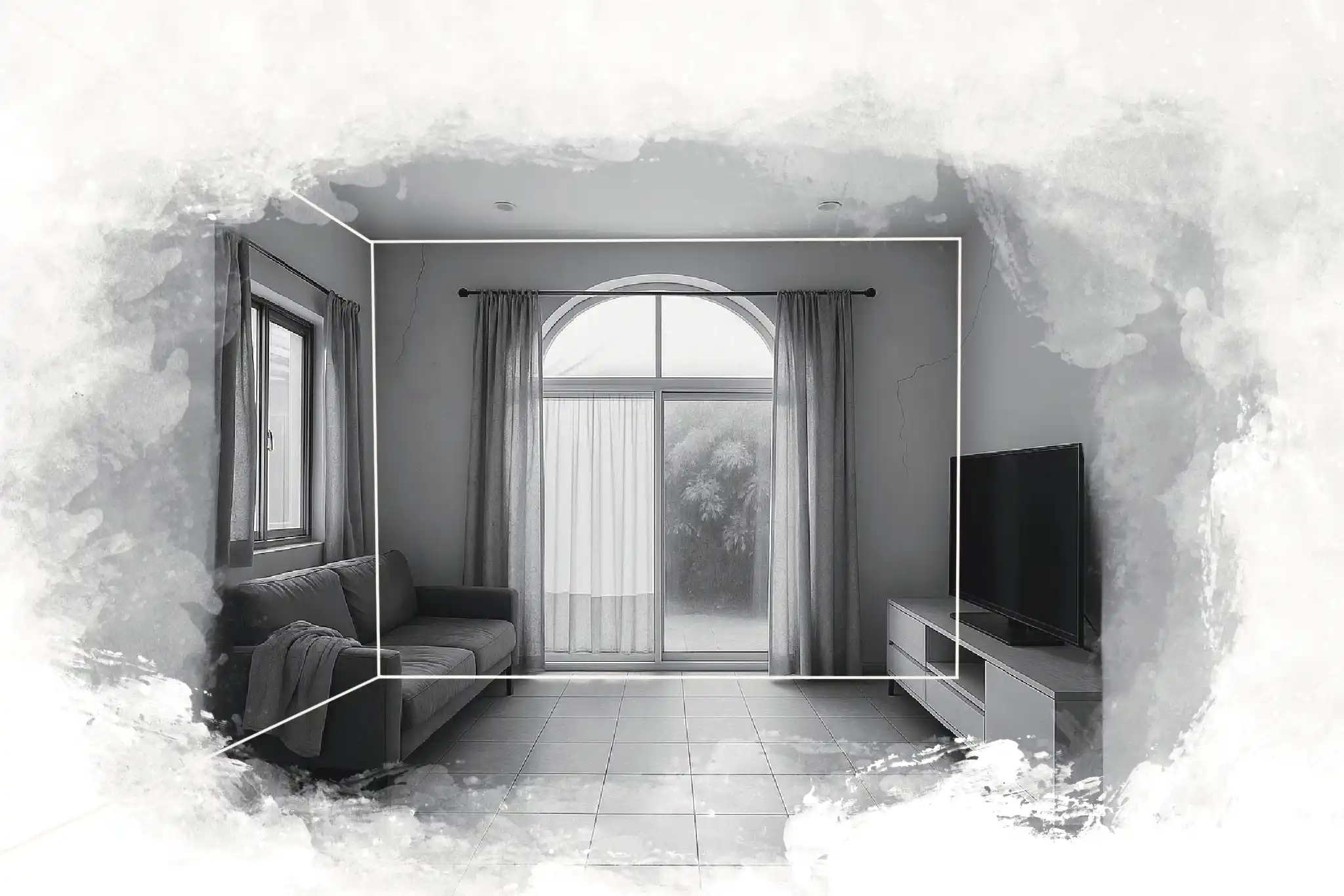 Before Renovate - Modern Living room | Infinity Design Before Renovate - Modern Living room