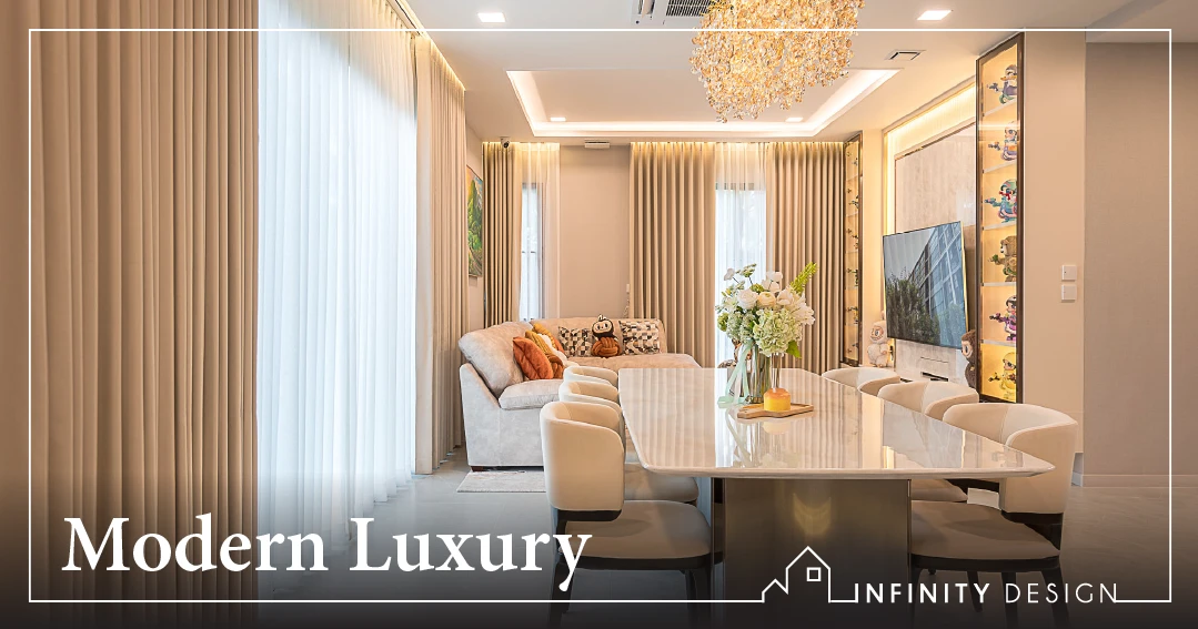 Modern Classic Style ผ้าม่าน วอลล์ @ Mantana Borom-Thawiwattana