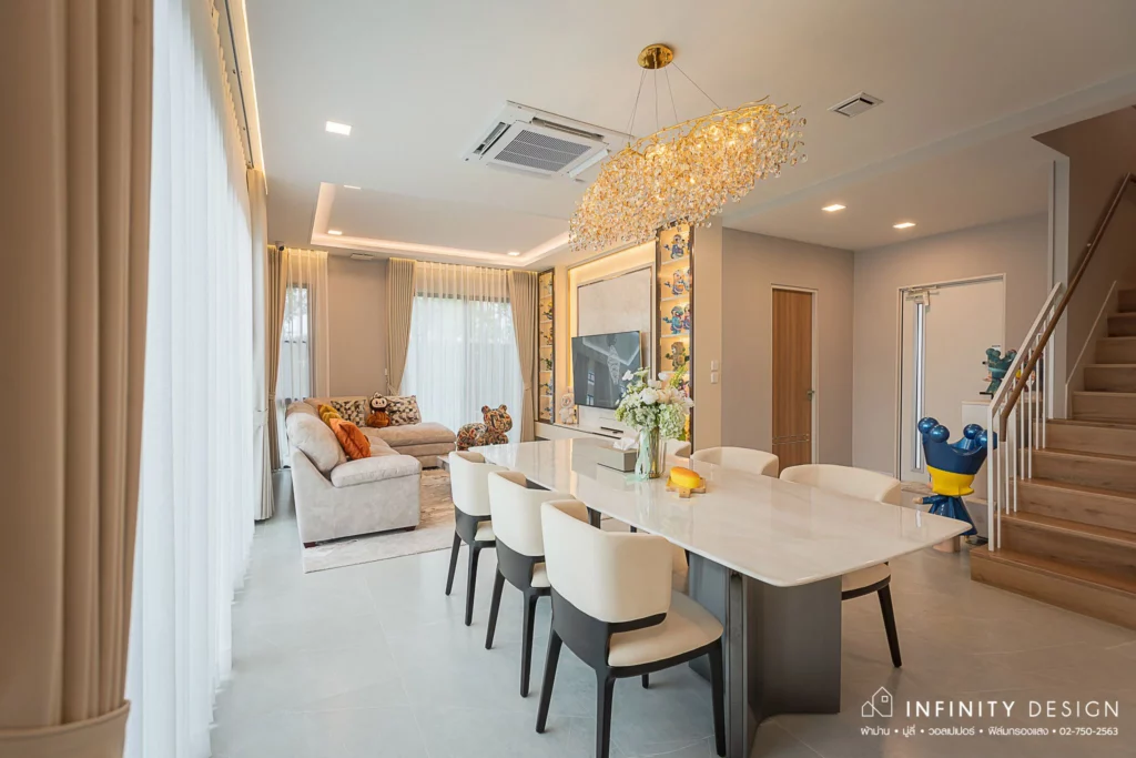 บรรยากาศการตกแต่งสไตล์ Modern Luxury Style @ มัณฑนา บรมฯ-ทวีวัฒนา | Infinity Design บรรยากาศการตกแต่งสไตล์ Modern Luxury Style @ มัณฑนา บรมฯ-ทวีวัฒนา