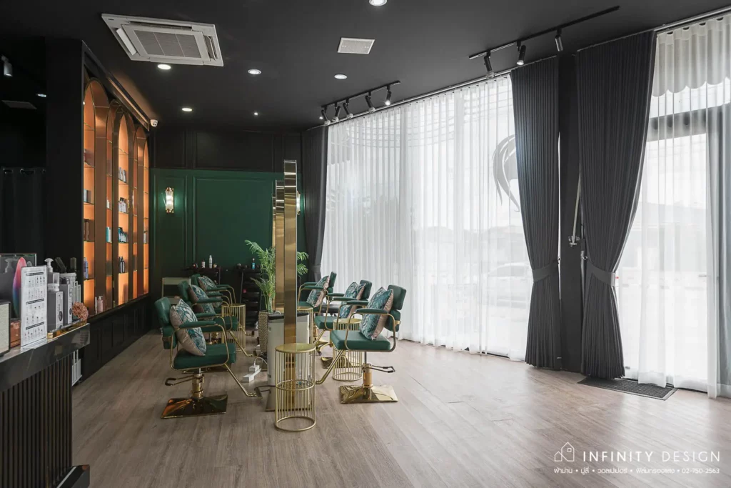 ผ้าม่านสั่งตัด @ A’Perfect Nail&Hair Studio | Infinity Design ผ้าม่านสั่งตัด @ A’Perfect Nail&Hair Studio